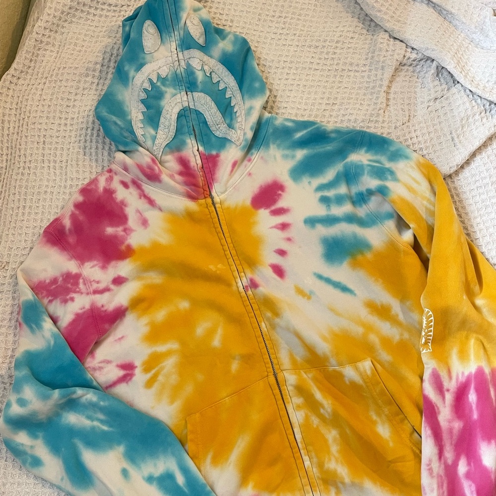 Tie Dye Bape Hoodie